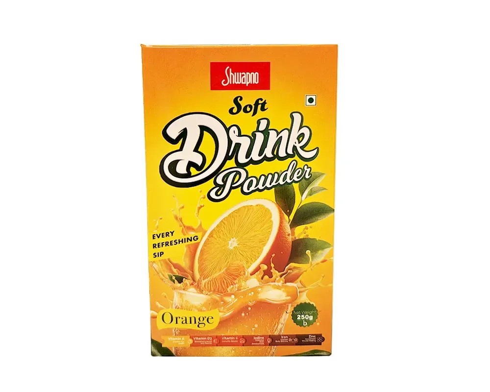 Shwapno Orange Soft Drink Powder 250gm (BIB)