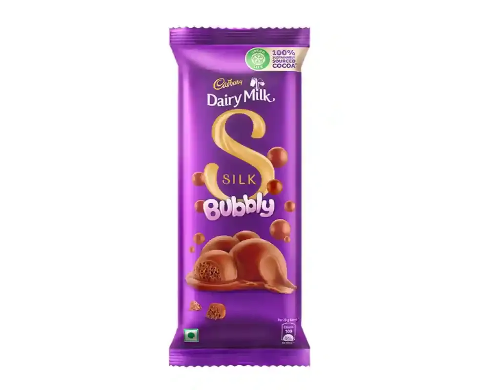Cadbury Dairy Milk Silk Bubbly 50(±)4gm