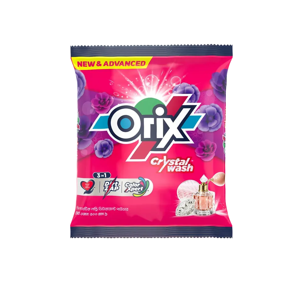 Orix Crystal Wash Detergent Powder 500gm