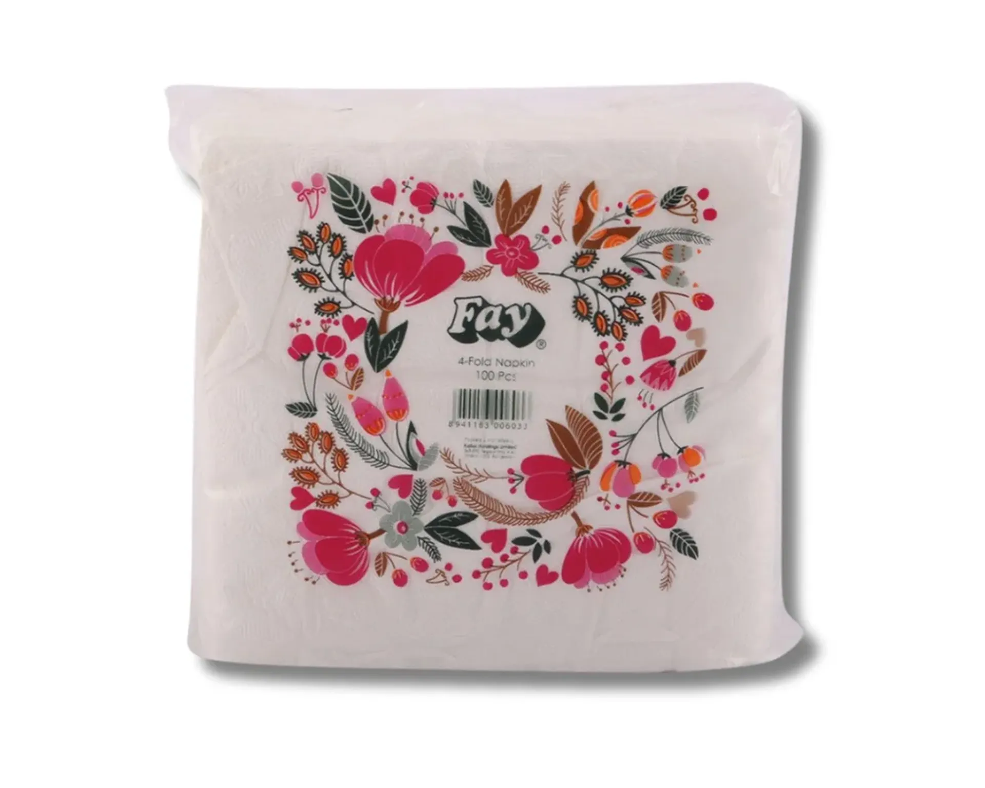 Fay 4 Fold Napkin 100Pcs