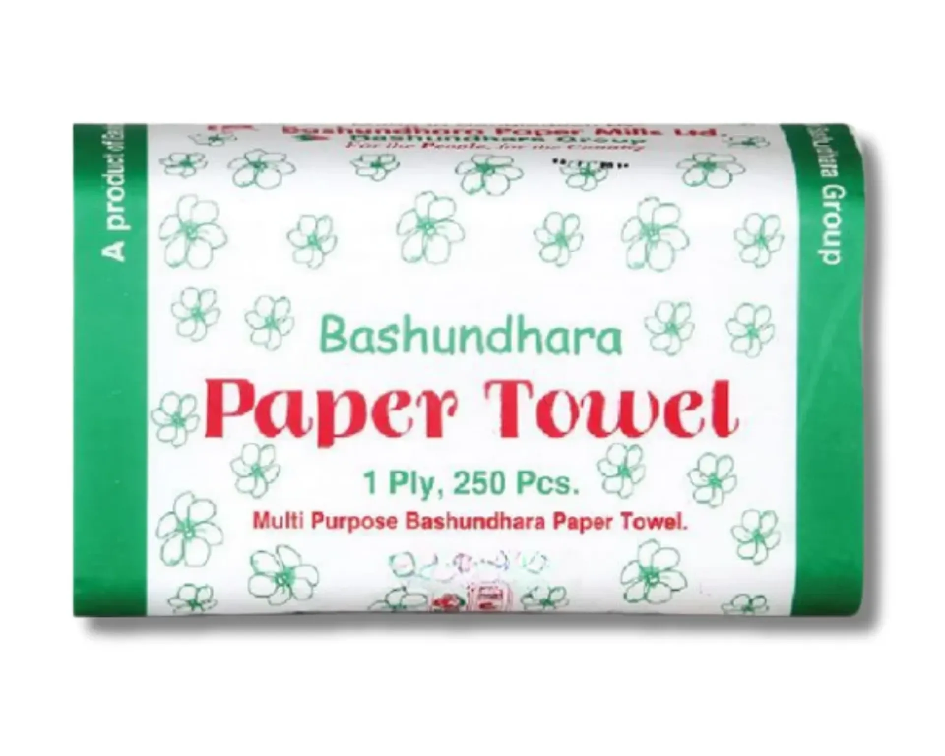 Bashundhara Paper Towel White 250Pcs (Poly)