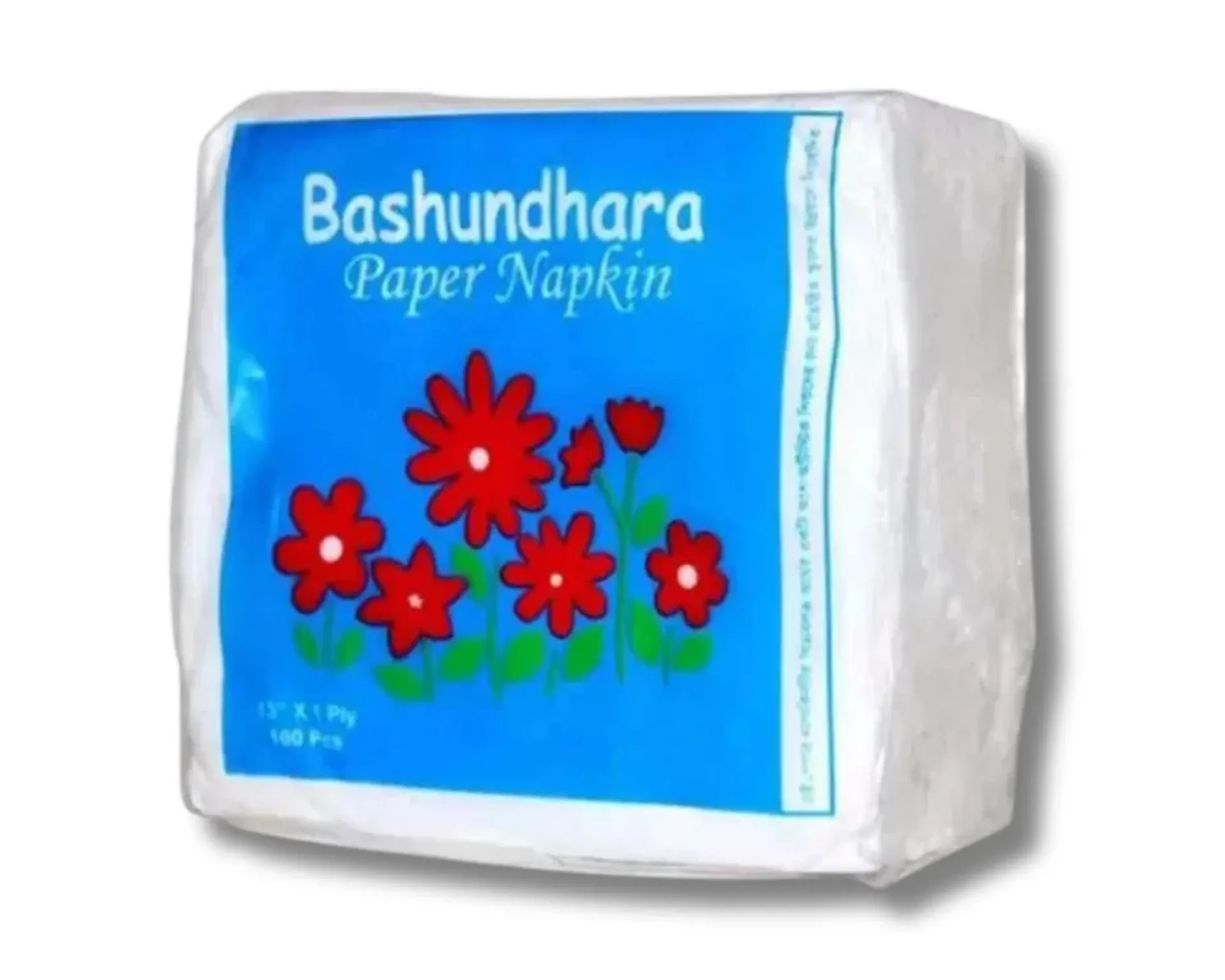 Bashundhara Paper Napkin 13"x13" 1PlyX80Pcs